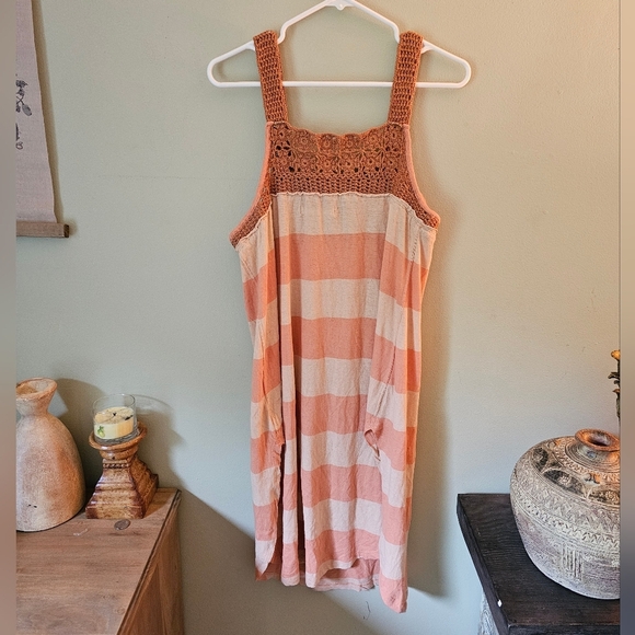 Free People We the Free Sayulita Combo Striped Boho Crochet Cottagecore … - Picture 9 of 15